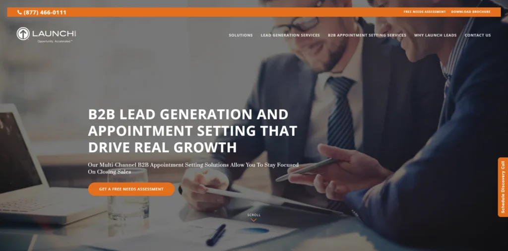 Launch Leads Website Image