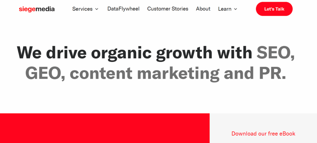 siege media for organic growth