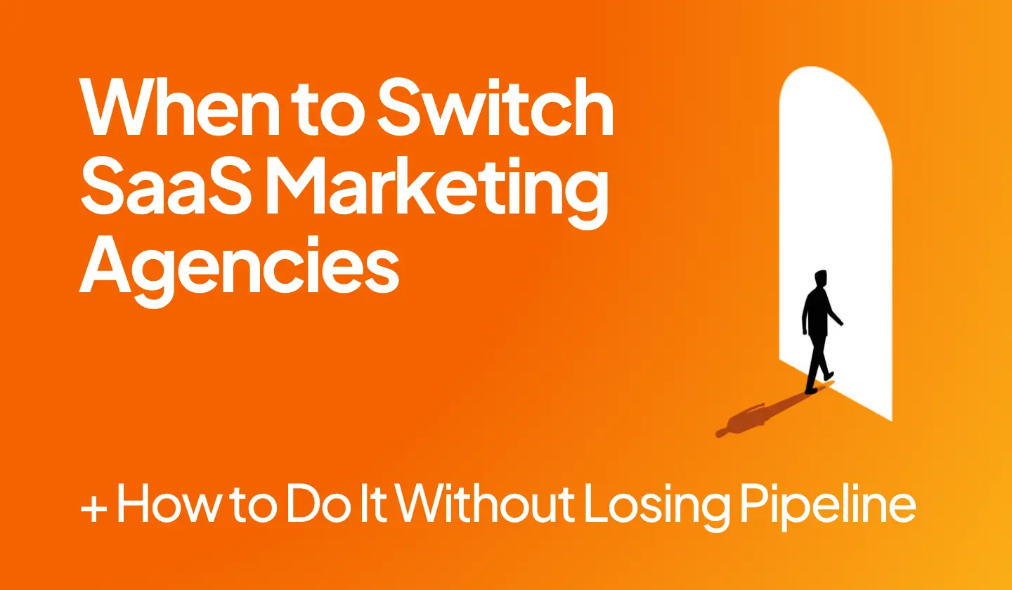 SaaS marketing agency transition from flat pipeline performance to sustainable pipeline growth.