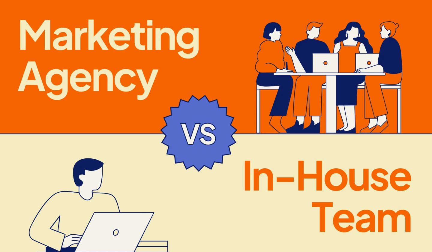 SaaS growth marketing agency vs in-house marketing team comparison.