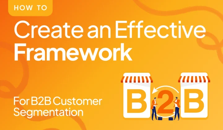 B2B customer segmentation framework showing different business segments and data insights.